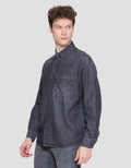 Nevada Denim Overshirt Kemeja Lengan Panjang Pria