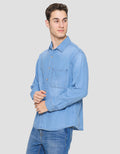 Nevada Denim Overshirt Kemeja Lengan Panjang Pria