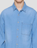 Nevada Denim Overshirt Kemeja Lengan Panjang Pria
