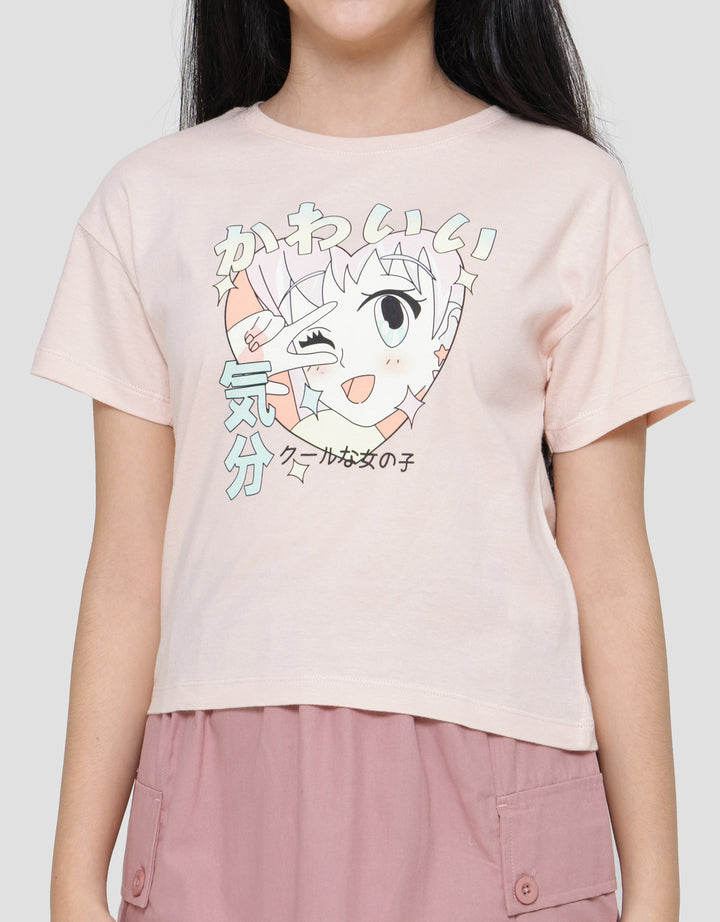 Nevada Anime Comic 3 Kaos Anak Perempuan