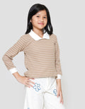 Nevada 2 Pc Bahan Tekstur Sweater Anak Perempuan