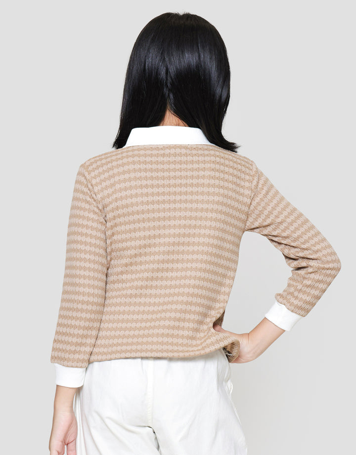 Nevada 2 Pc Bahan Tekstur Sweater Anak Perempuan