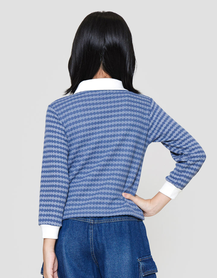 Nevada Motif Tekstur 4 Sweater Anak Perempuan