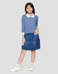 Nevada Motif Tekstur 4 Sweater Anak Perempuan