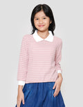 Nevada 2 Pc Bahan Tekstur Sweater Anak Perempuan