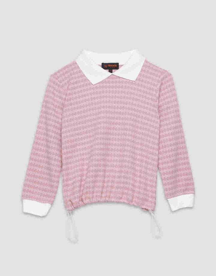 Nevada 2 Pc Bahan Tekstur Sweater Anak Perempuan