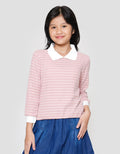 Nevada 2 Pc Bahan Tekstur Sweater Anak Perempuan