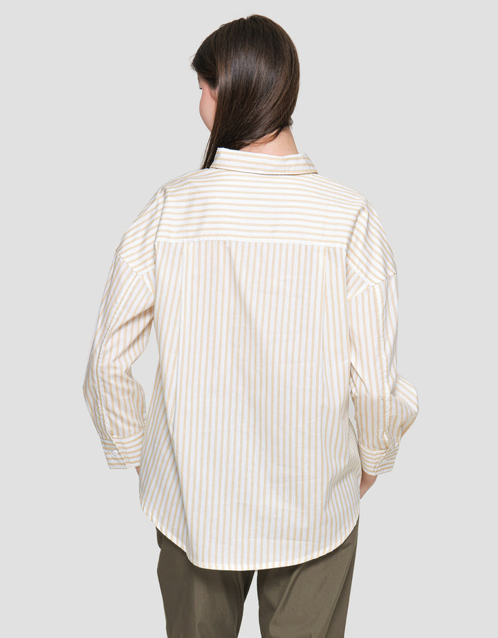 Nevada Stripe Regu Kemeja Wanita