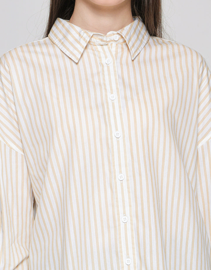 Nevada Stripe Regu Kemeja Wanita