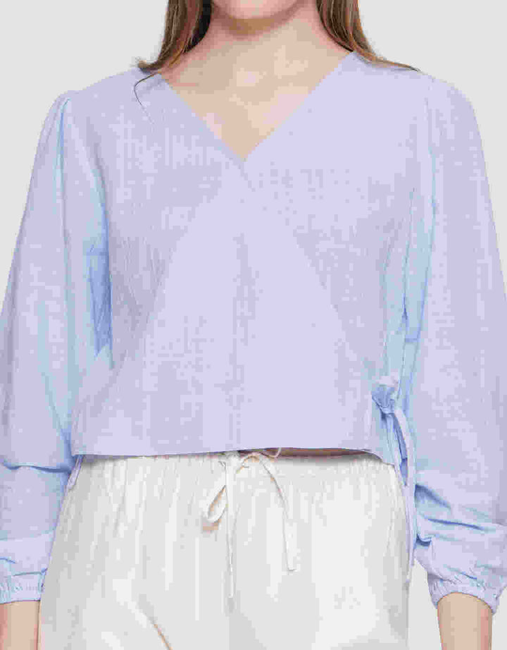 Nevada Wrapped Kemeja Lengan Panjang Wanita