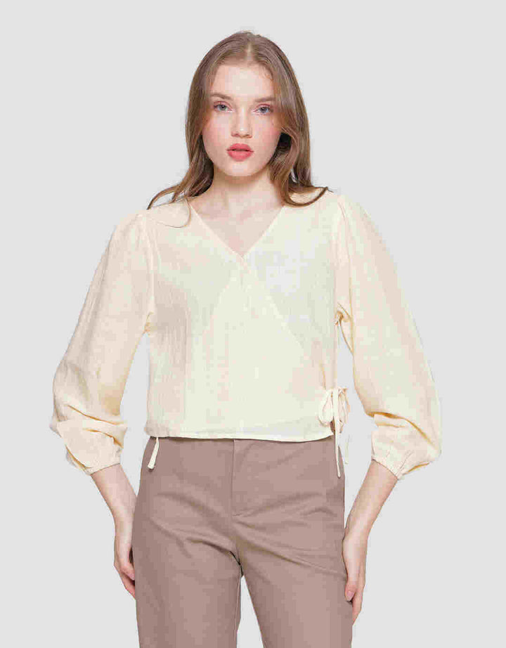 Nevada Wrapped Kemeja Lengan Panjang Wanita