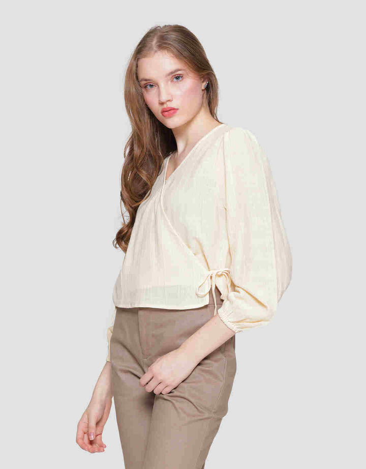 Nevada Wrapped Kemeja Lengan Panjang Wanita