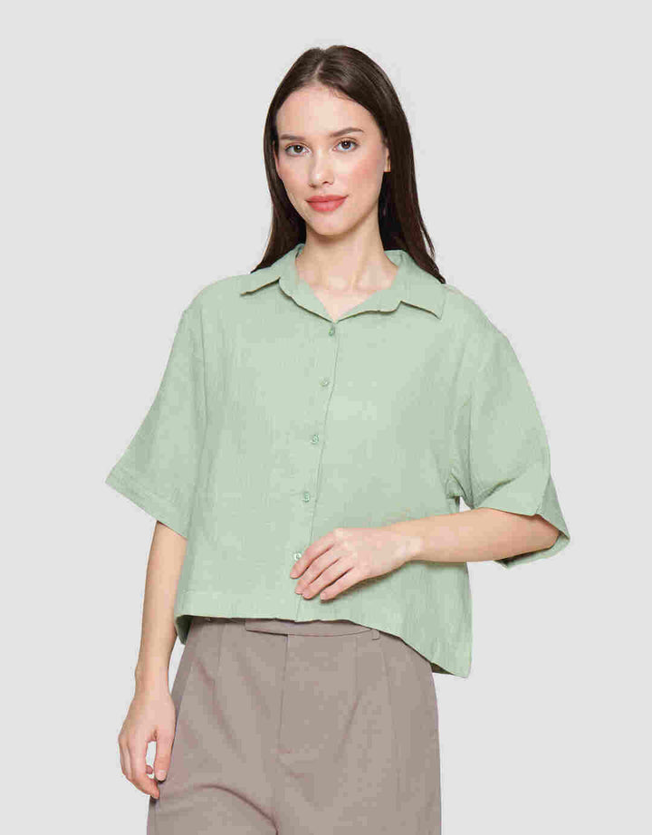 Nevada Double Gauze Kemeja Boxy Wanita