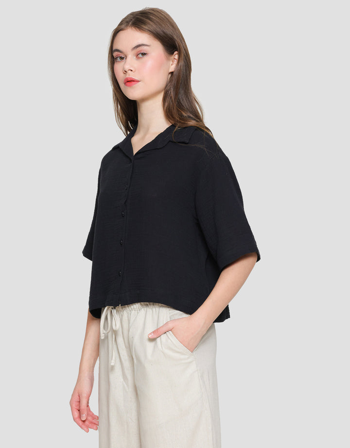 Nevada Double Gauze Kemeja Boxy Wanita