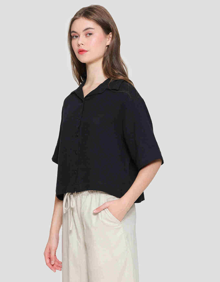 Nevada Double Gauze Kemeja Boxy Wanita