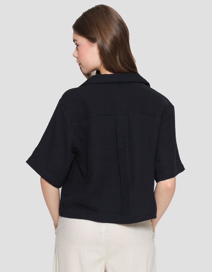 Nevada Double Gauze Kemeja Boxy Wanita