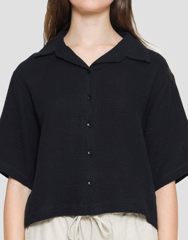 Nevada Double Gauze Kemeja Boxy Wanita