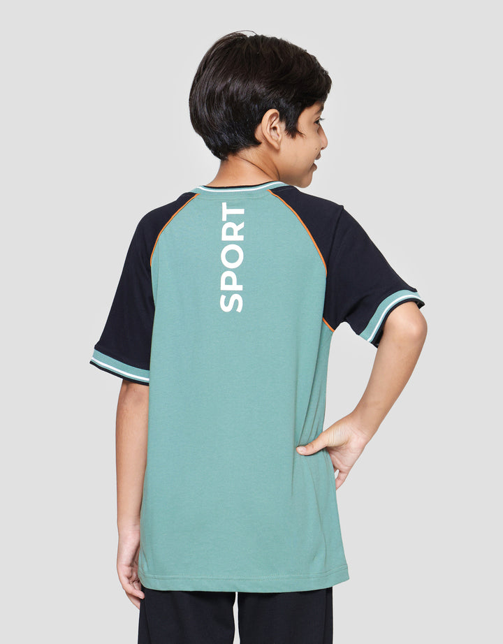 Nevada Raglan Print Champion Kaos Anak Laki-laki