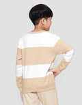 Nevada Non Hoodie Yarndyed Stripe Lebar Sweater Anak Laki-laki