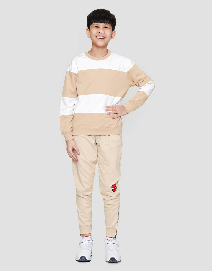 Nevada Non Hoodie Yarndyed Stripe Lebar Sweater Anak Laki-laki