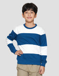 Nevada Non Hoodie Yarndyed Stripe Lebar Sweater Anak Laki-laki