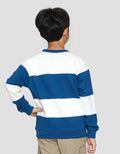 Nevada Non Hoodie Yarndyed Stripe Lebar Sweater Anak Laki-laki