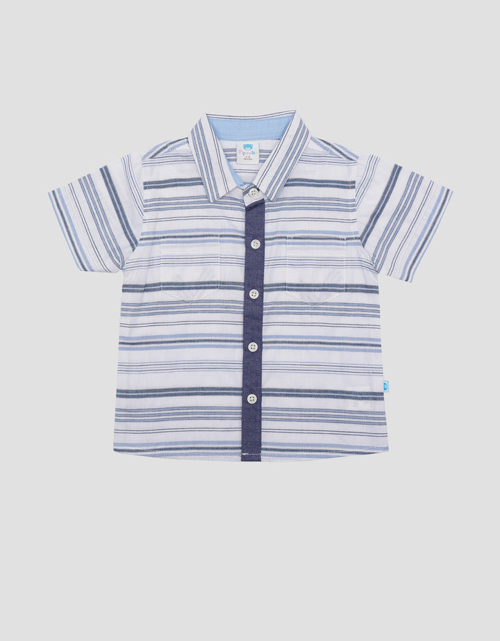 Pipiniko Dobby Stripe Koko Anak Laki-Laki