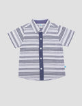 Pipiniko Dobby Stripe Double Pocket Koko Anak Laki-Laki