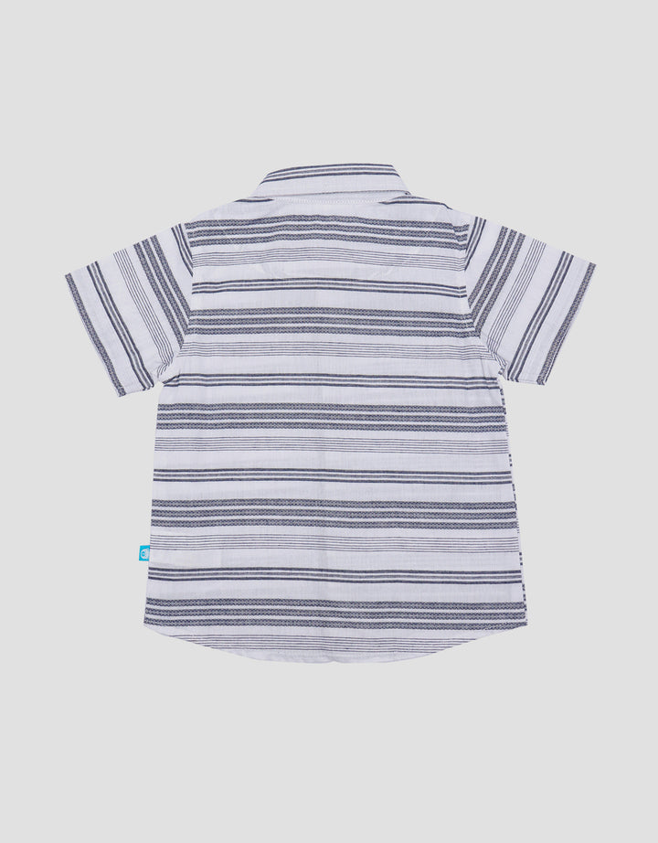 Pipiniko Dobby Stripe Double Pocket Koko Anak Laki-Laki