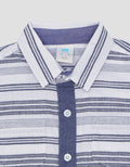 Pipiniko Dobby Stripe Double Pocket Koko Anak Laki-Laki