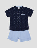 Pipiniko Sailor Motif Shirt Shorts Boys Clothes Set