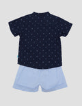 Pipiniko Sailor Motif Shirt Shorts Boys Clothes Set