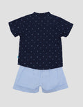Pipiniko Sailor Motif Shirt Shorts Boys Clothes Set