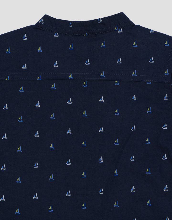 Pipiniko Sailor Motif Shirt Shorts Boys Clothes Set
