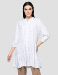Cardinal Girl Print Check Tunik Wanita