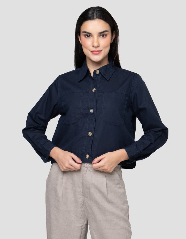 Cardinal Girl Double Pocket Kemeja Wanita
