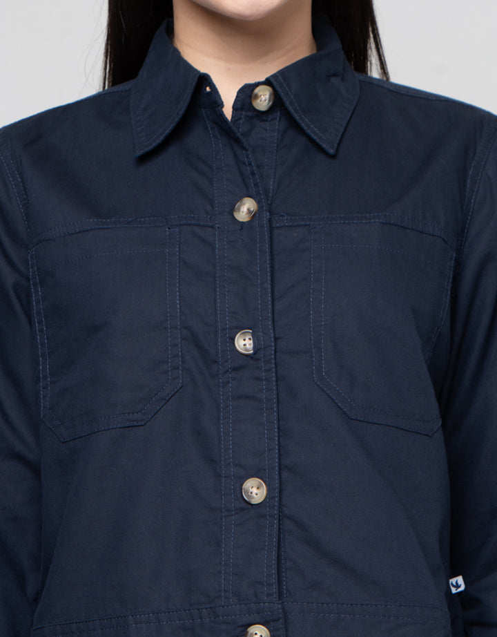 Cardinal Girl Double Pocket Kemeja Wanita