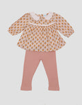 Pipiniko Flower Ethnic Girls Short Sleeve T-shirt