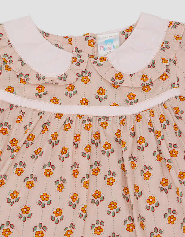Pipiniko Flower Ethnic Girls Short Sleeve T-shirt
