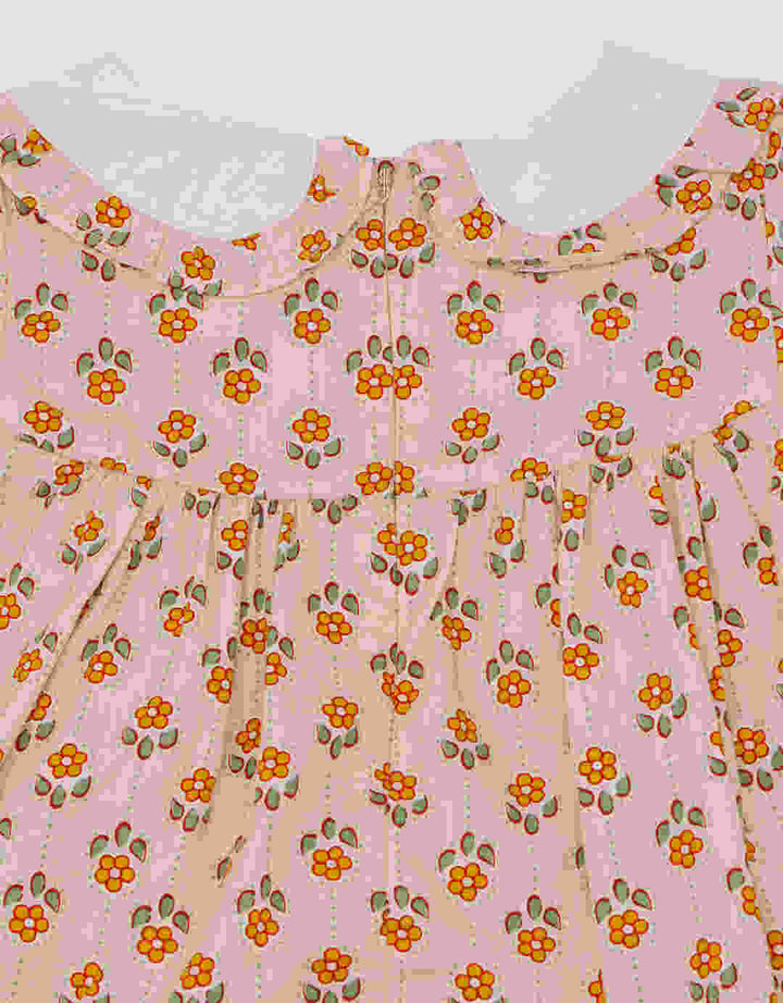Pipiniko Flower Ethnic Girls Short Sleeve T-shirt