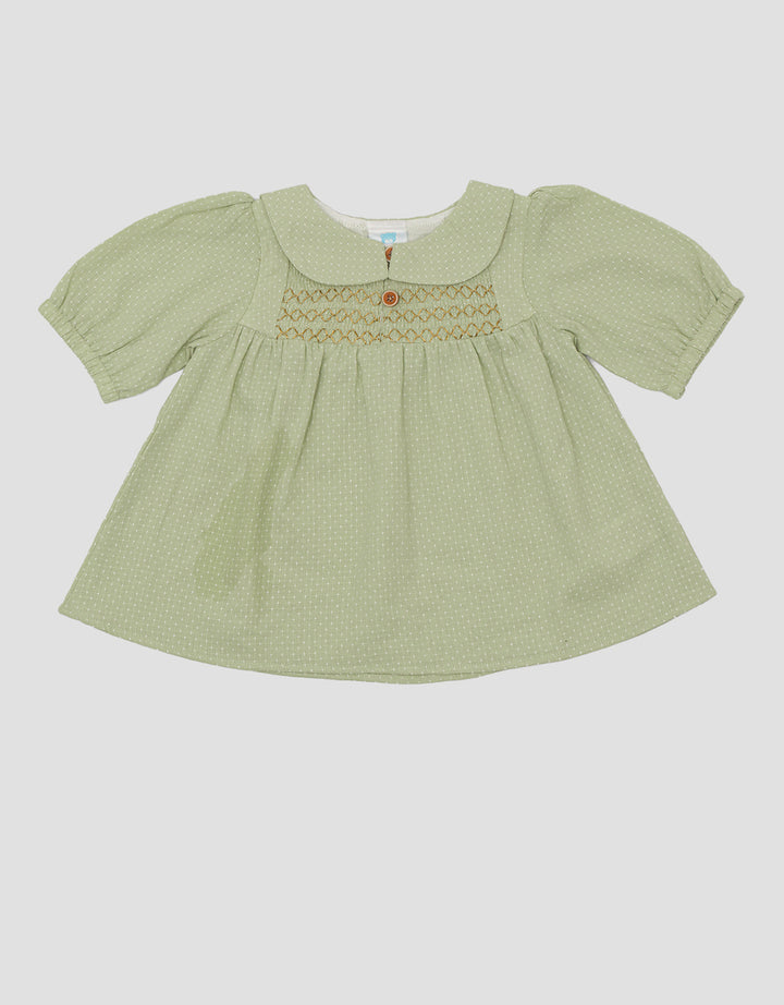 Pipiniko Top Smock Chest Blouse Girls