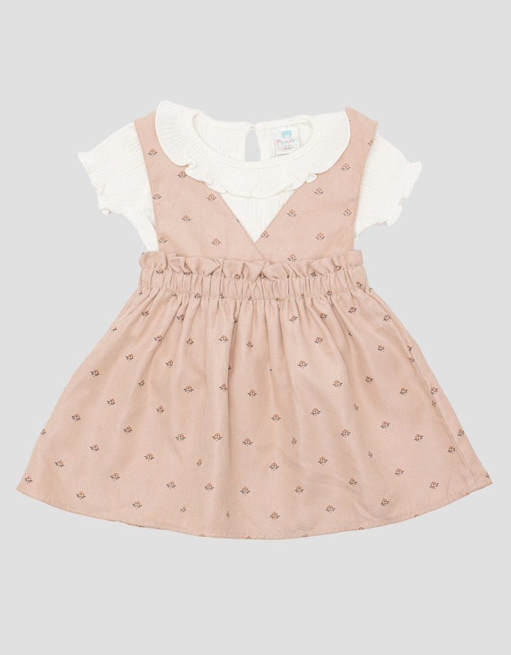 Pipiniko Overall Corduroy Midi Dress Baby Girl