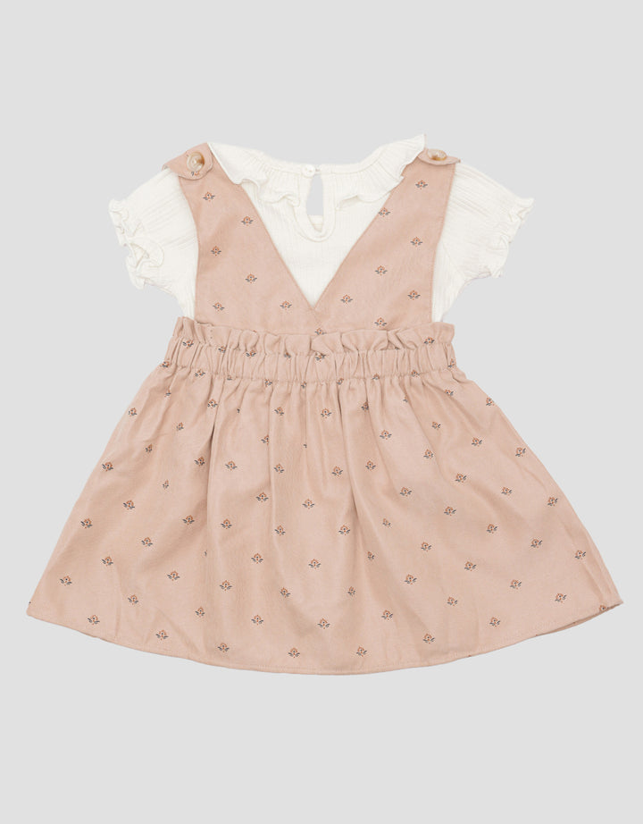 Pipiniko Overall Corduroy Midi Dress Baby Girl