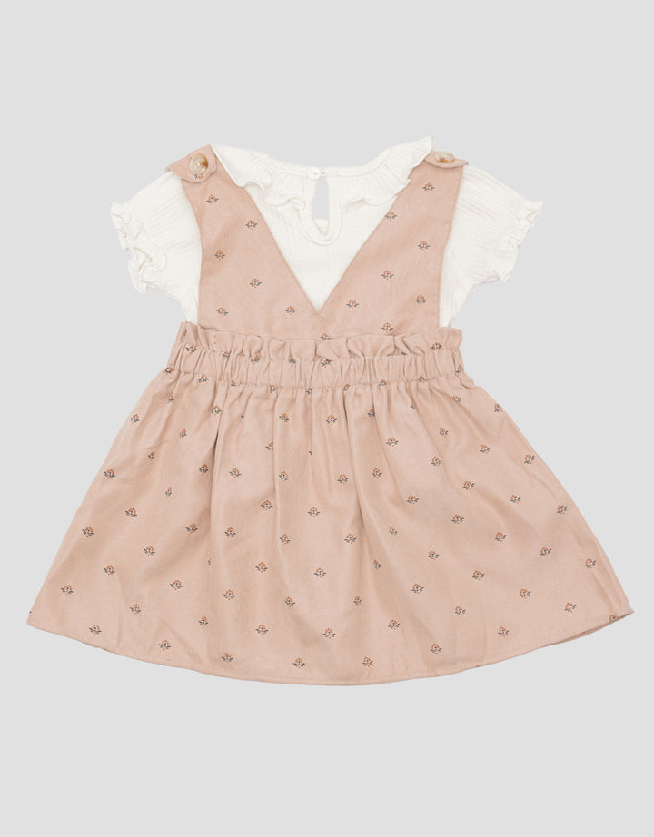 Pipiniko Overall Corduroy Midi Dress Baby Girl