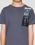 Character Batman Logo Jaring Kaos Anak Laki-laki