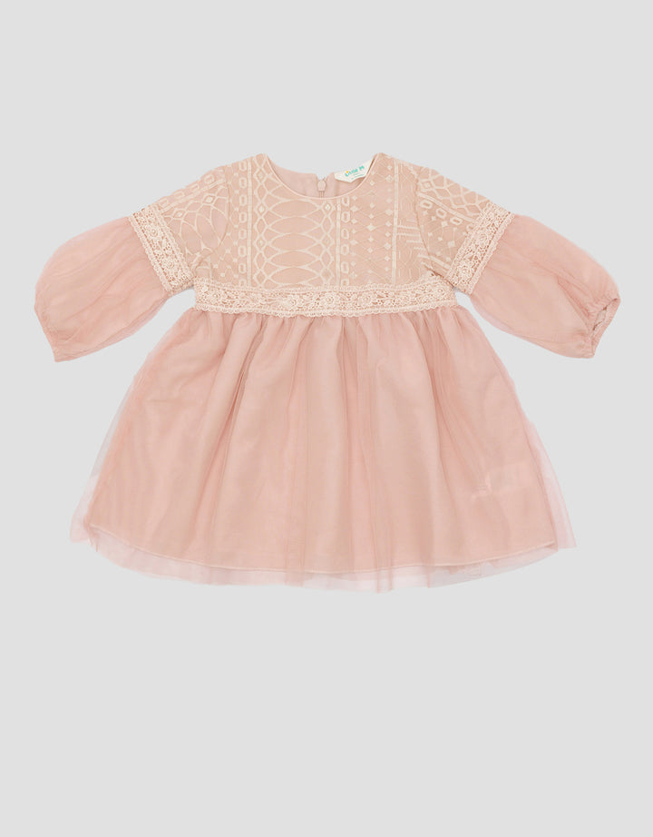 Little M Lace Detail Dress Anak Perempuan
