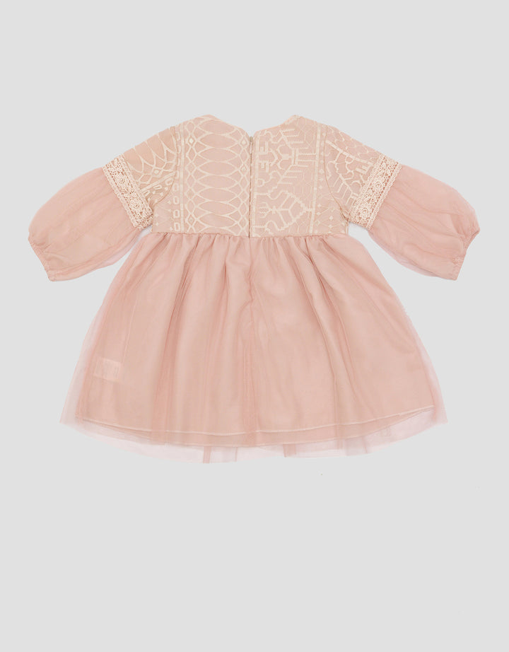 Little M Lace Detail Dress Anak Perempuan