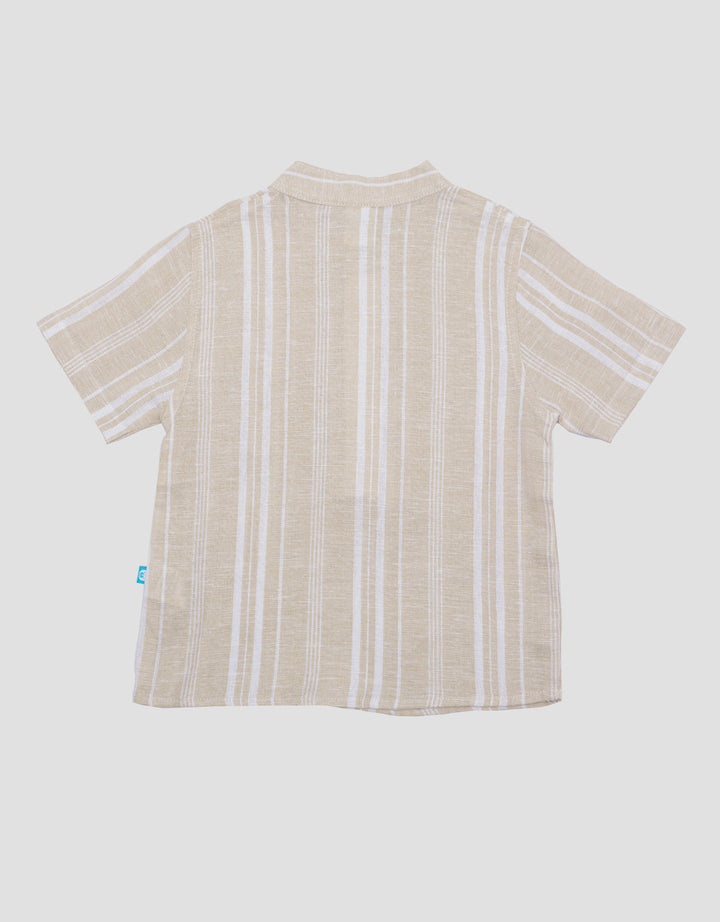 Pipiniko Stripe Linen Mecsh1 Koko Boys Shirt