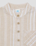 Pipiniko Stripe Linen Mecsh1 Koko Boys Shirt