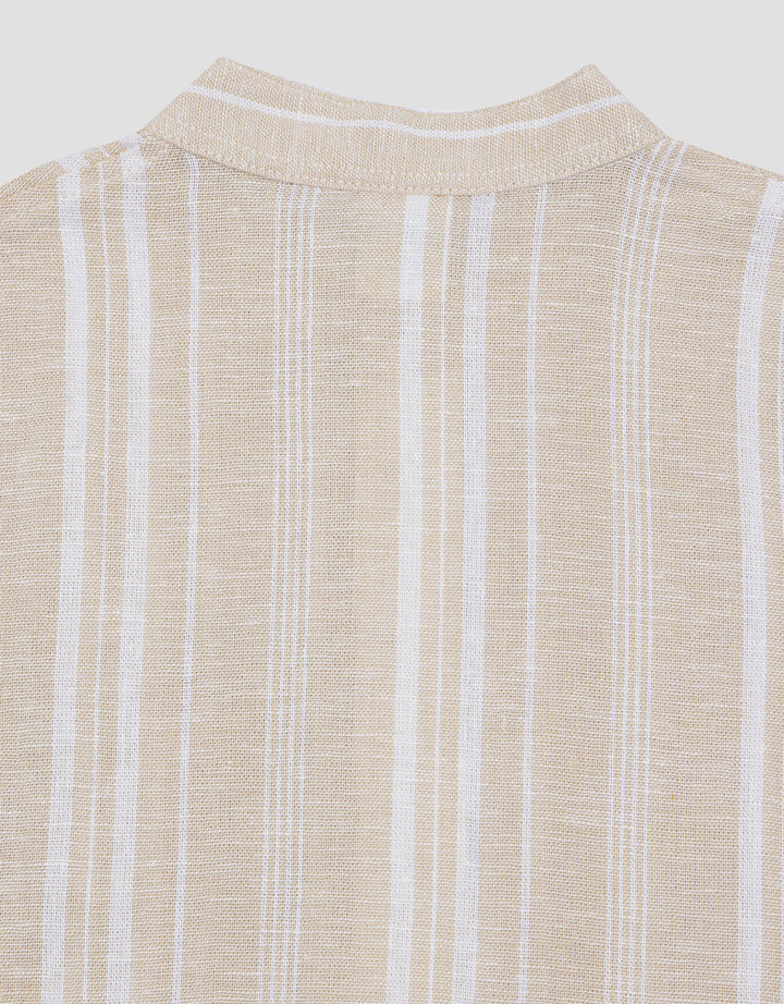 Pipiniko Stripe Linen Mecsh1 Koko Boys Shirt